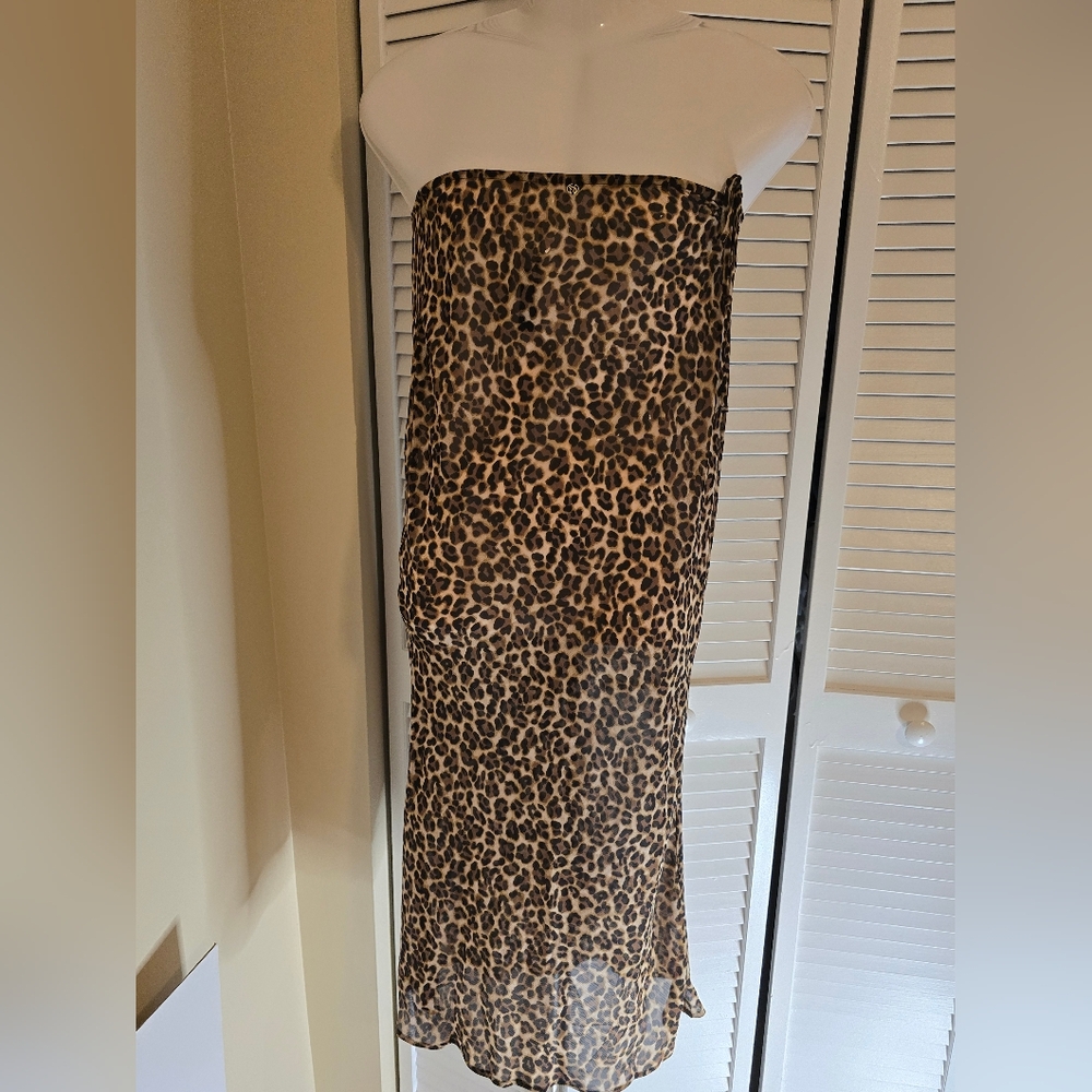 Victoria's Secret Crinkle Swim Maxi Dress NWT ST 11262283